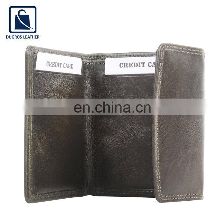 Luxury and Eye Catching Pattern Wholesale Chairman Lining Genuine Leather Wallet for Men
