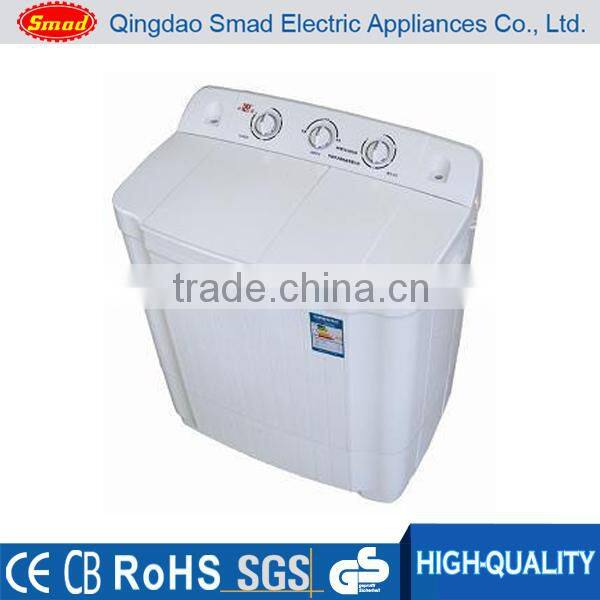 9Kg red bule color semi auto washing machine with spin