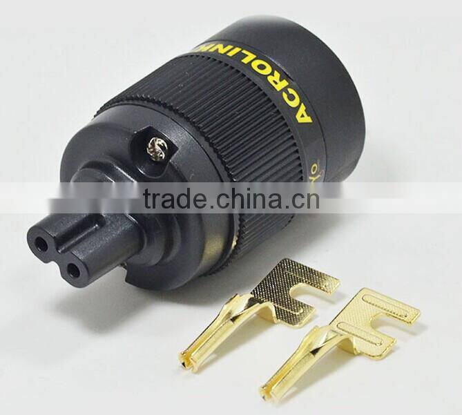 High Performance UL Listed C8 ending sound plug connector/C8 ending loudspeaker plug/C8 Plug