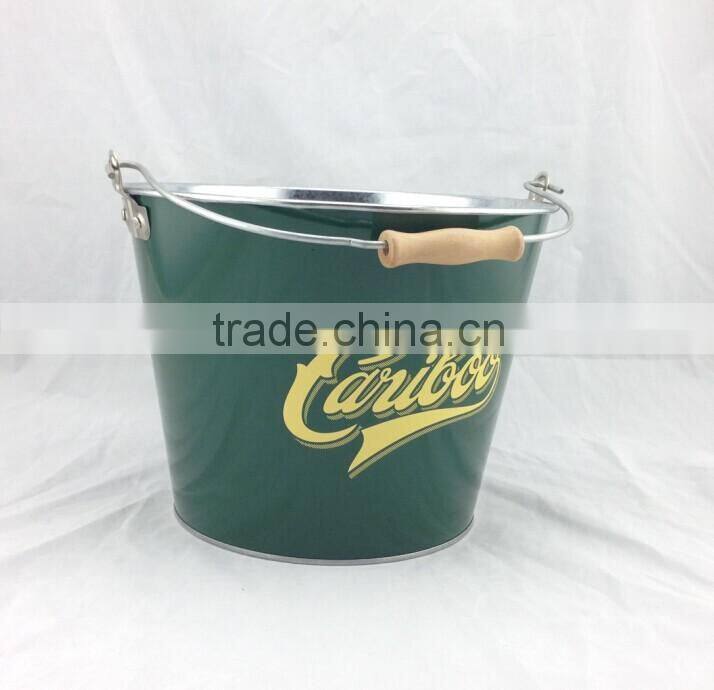 2015 New available 5L galvanized iron custom ice bucket ice cooler ice pail