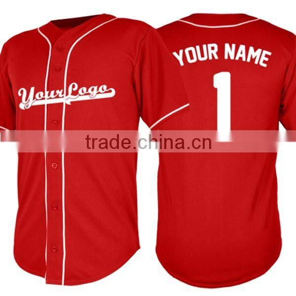 China sports 100% polyester sublimated infant baseball jersey