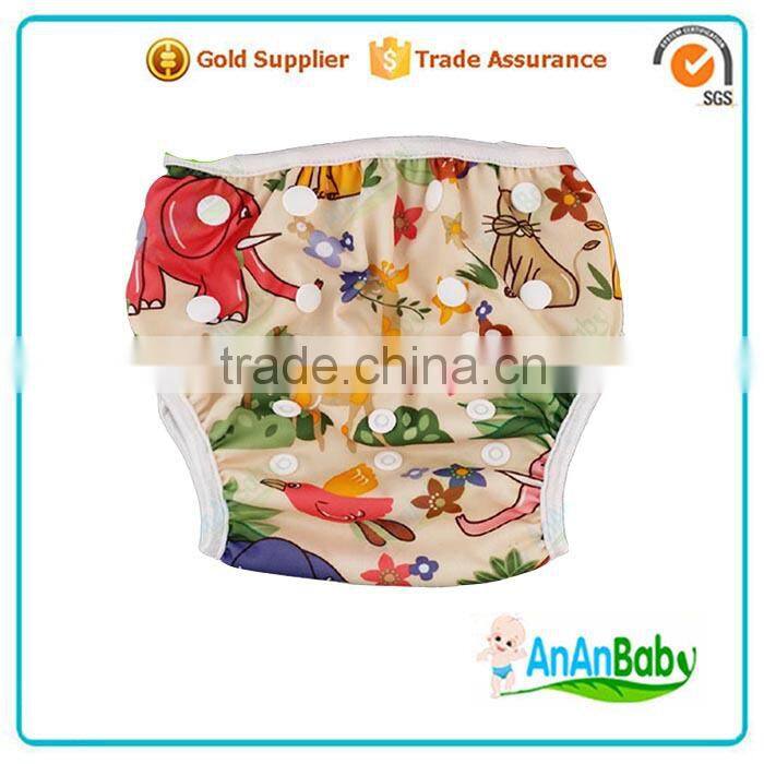 AnAnBaby Reusable Snaps Swim Diapers OEM Baby Swim Diapers
