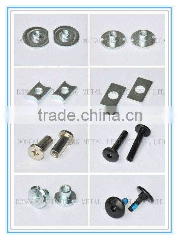 carbon steel hex socket flat head semi-hollow tubular rivet