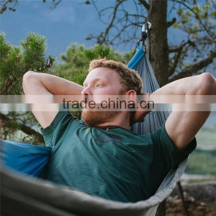 Hanging Parachute Fabric Folding Outdoor Sleeping Portable Nylon Hammock