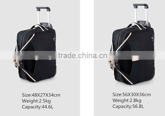 2016 New large capacity folding portable travel bag on wheels