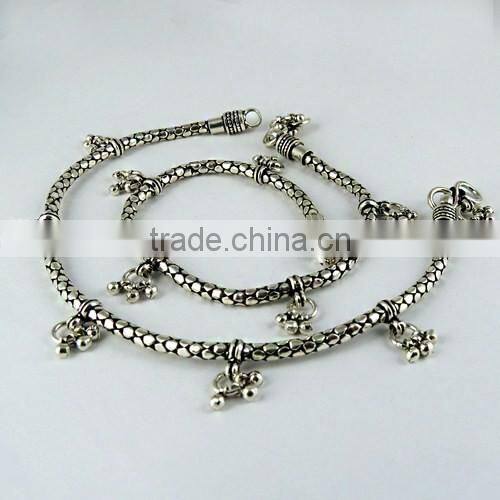 Fantastic !! Oxidized Plain 925 Sterling Silver Anklet, Fine Silver Jewelry, Online, Sale Silver Jewelry