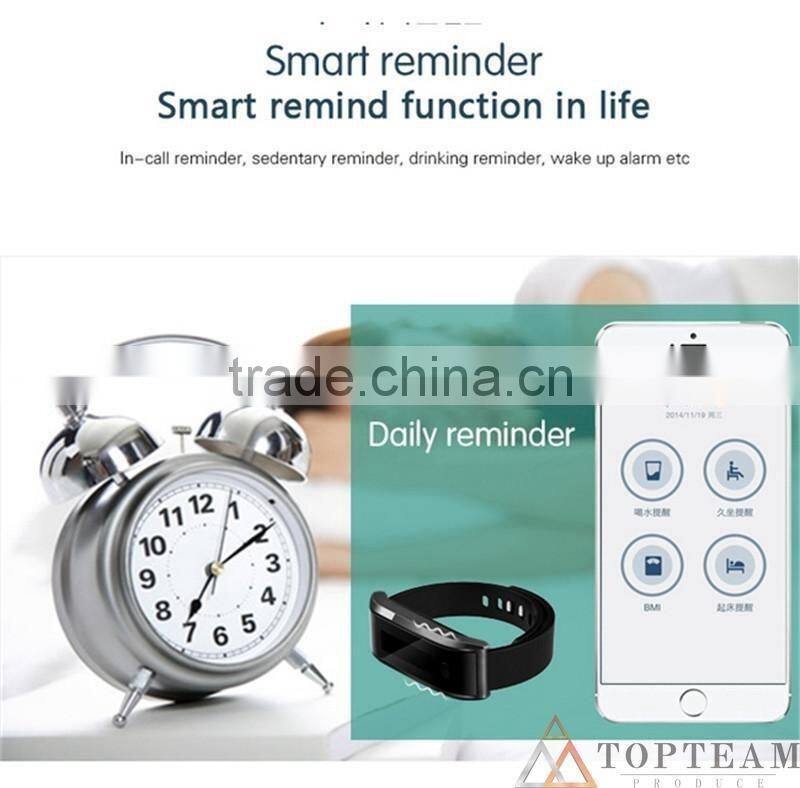 2015 new IP67 waterproof OLED screen Smart Wristband Watches TW07 Bluetooth 4.0 Smartband Sport Bracelet Self Selfie Controller