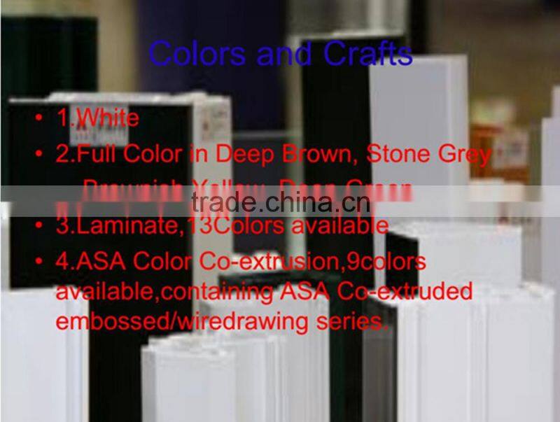 exclusive white Screen sash pvc profiles for installing safety mosquito net