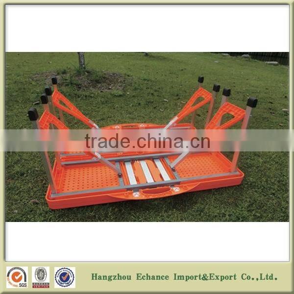 Outdoor ABS Plastic Camping Portable Folding Beer Table And Chairs Set Hot sell