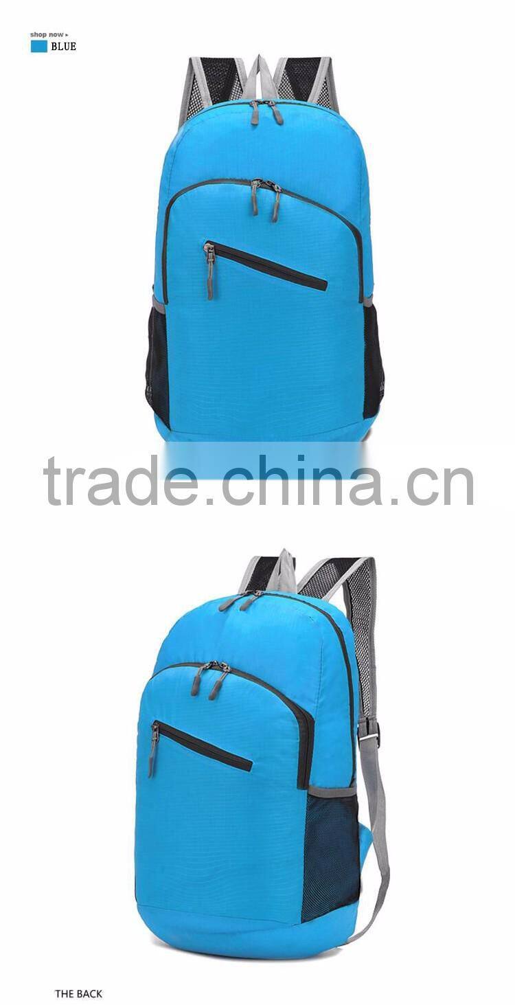 outdoor can be folding traveling backpack ultra light hiking shoulder bag