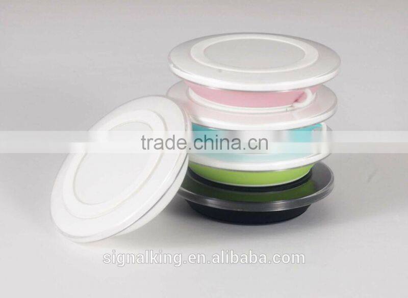 Factory Wholesale Fast Charging QI Wireless Charger Wireless Charger Pad Built In USB Cable For Samsum S6 All Smart Phone