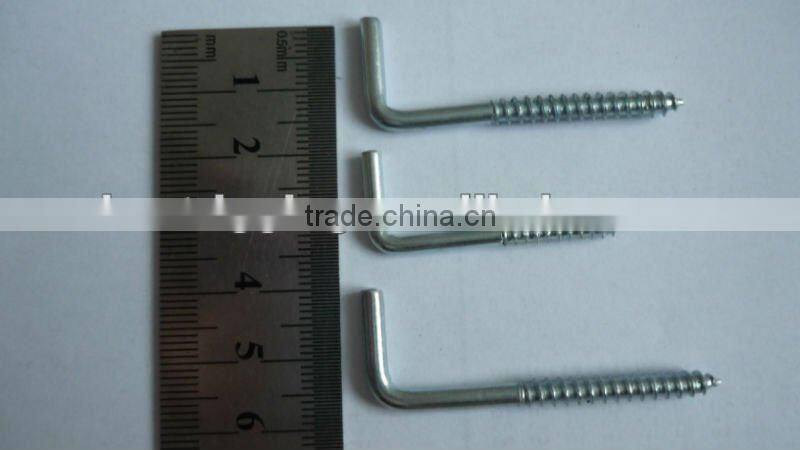 HAREDWARE RIGGING ZINC PLATED L SQUARE HOOK