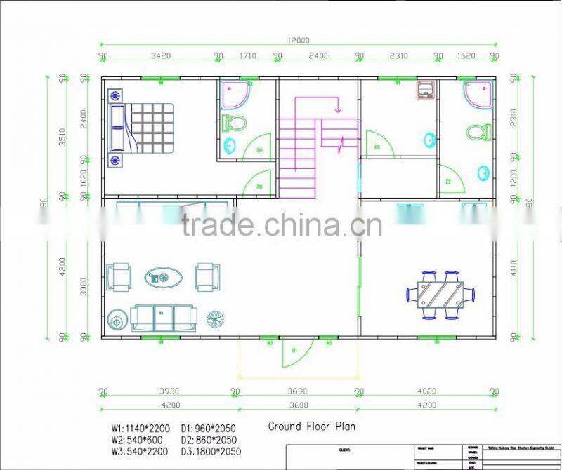 Water Proof, Earthqauke Proof Of Grade 9 and 80% Labor Cost Saving Prefabricated Modular Villa House
