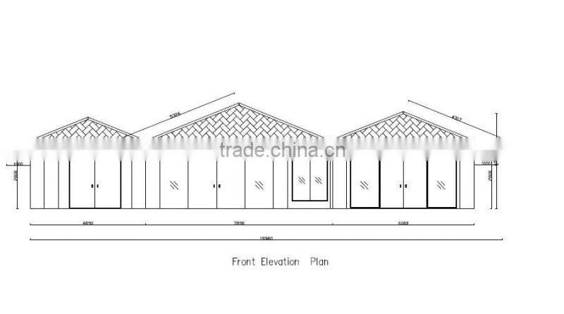 Low cost movable new stype steel villa prefabricated house for sale in alibaba