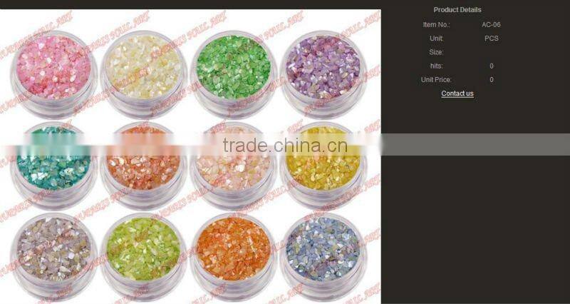 Professional Nail Art Decoration Crushed Sea Shell