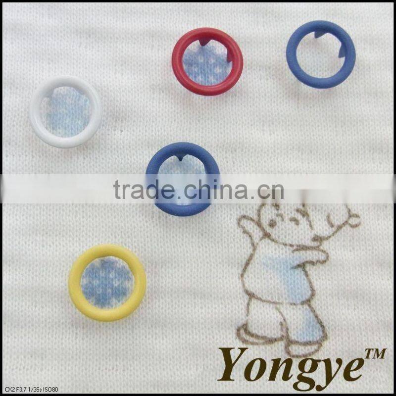 Oeko nickel free prong ring snap button for clothes