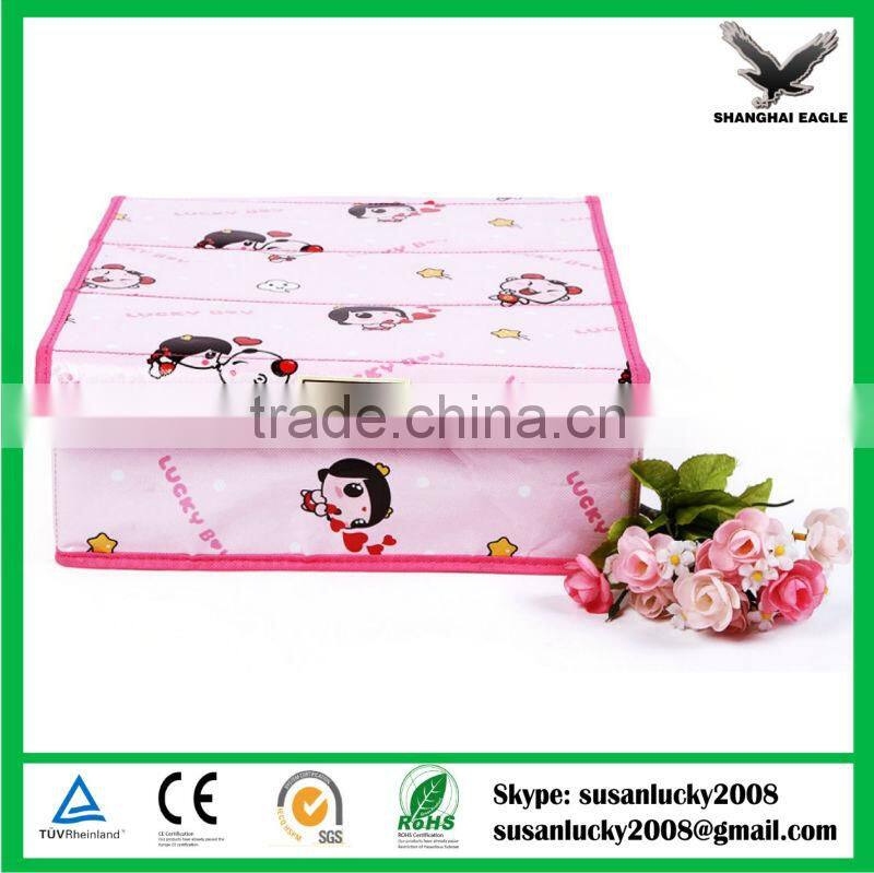 Multi-Function Non-woven Fabric Folding Make Up Cosmetic Storage Bag Box