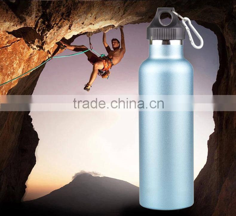 Outdoor travel sport leakproof 750ml stainless steel hot and cold water bottle