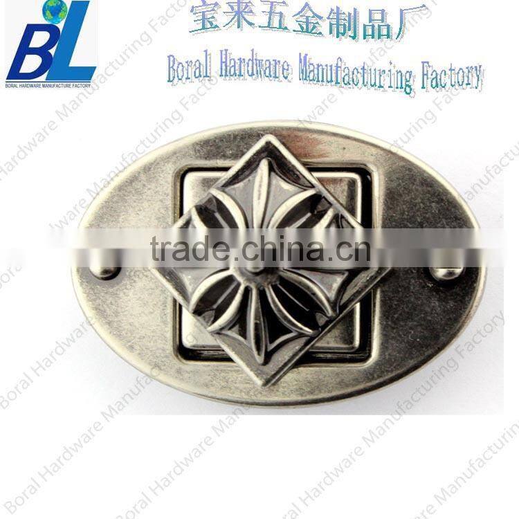 Enamel automatic belt buckle in zinc alloy