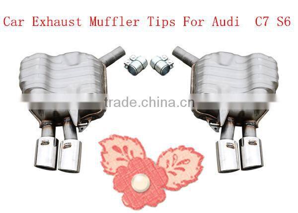 Car Exhaust Muffler Tips for Audi C7 S6 which in hot sale