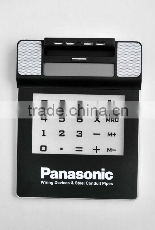 Electronic multifunctional mousepad with usb hub