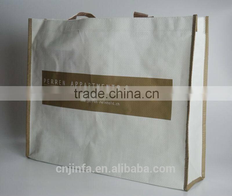 Handled,Zipper stand Style and PP woven,100% recycled PP woven Material hotel laundry bags