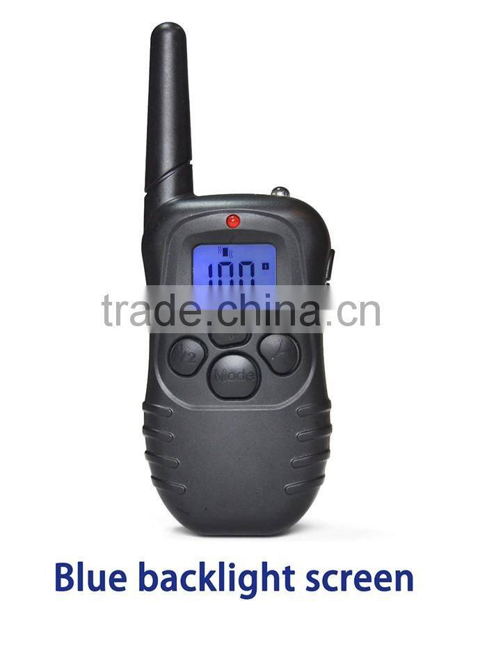 (2016) 300 Meters rangs LCD Waterproof Rechargeable Remote Dog Electronic Shock Training Collar for Dogs