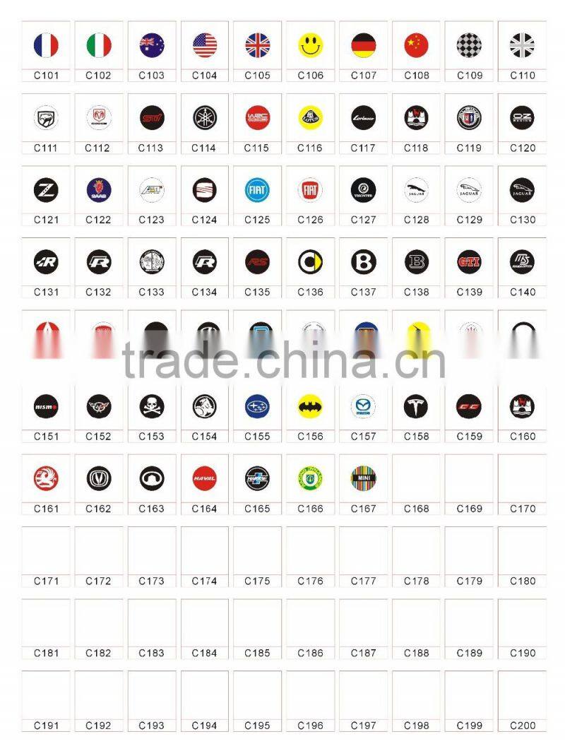 Carbon Fiber Tire Valve Cap Cover with car brand logo