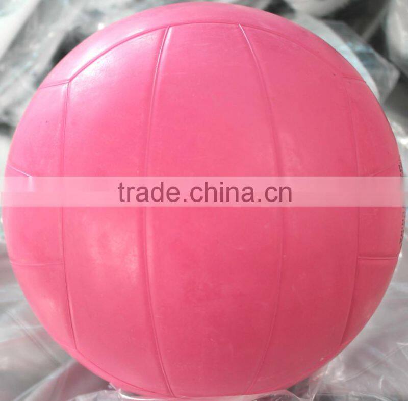 plain pink rubber ball volleyball