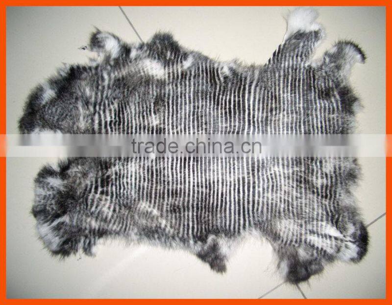 high quality rabbit fur skin dyed colors