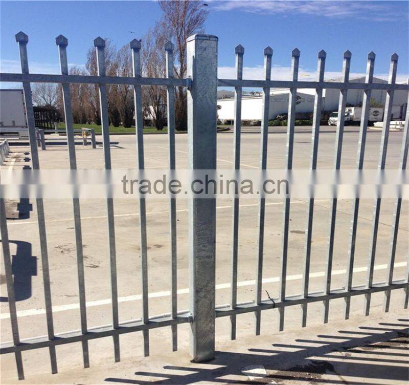 Hot dipped galvanized and powder coated designs for steel fence (Tread Assurance)