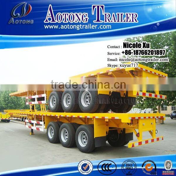 2/3 axles 40-60 tons flatbed semi trailer / flatbed trailer for sale