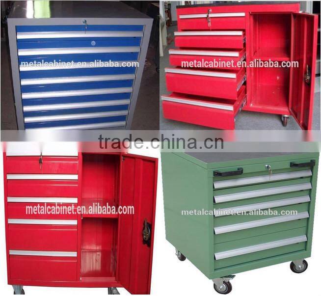Good quality metal workbench tool cabinets on wheels for tools storage