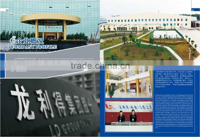 wholesale brown kraft packaging bag paper with color printing