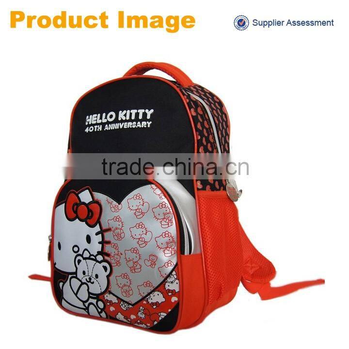 2016 sannovo new design cute hello kitty bookbags backpack school for girl