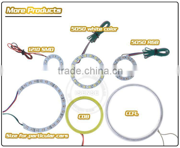Car Angel Eye Headlight Halo Ring Light Color Changing Remote