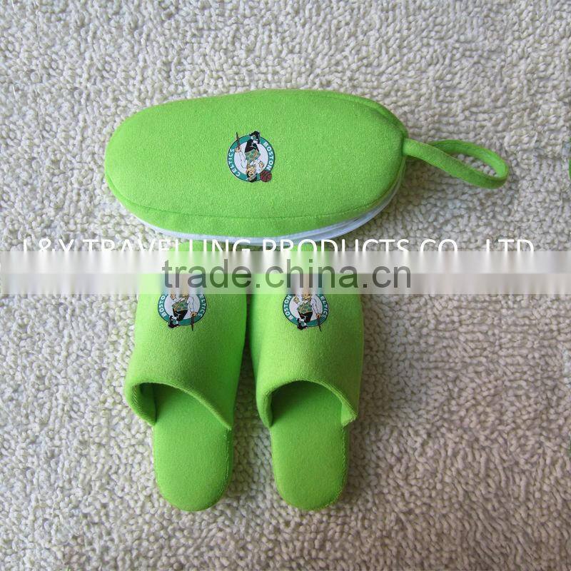 Preimum quality terry travel slippers with bag