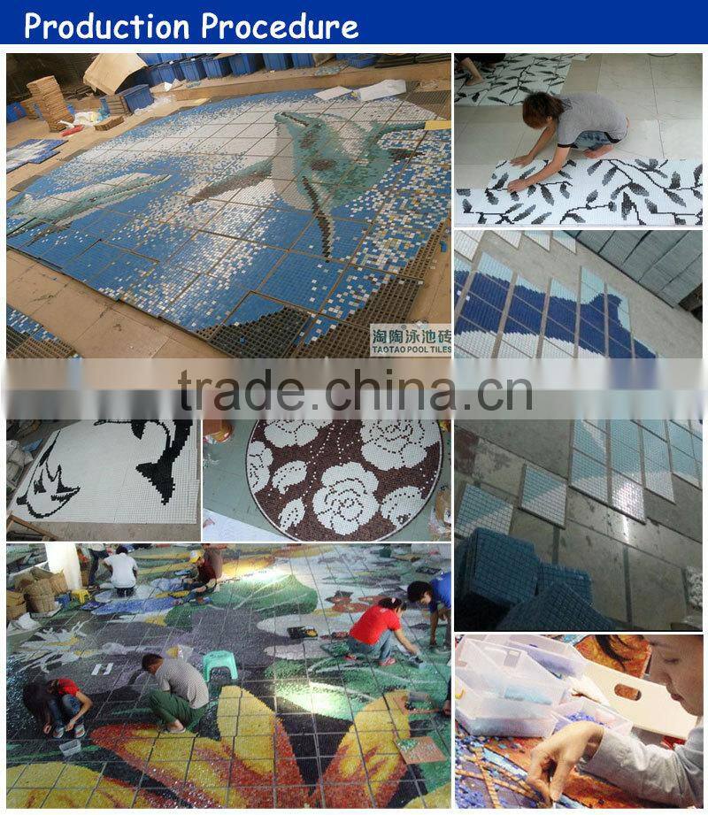 Interior design decoration living glass tile for floor and wall