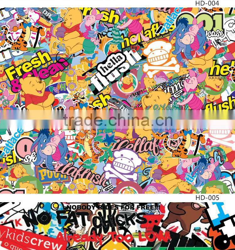 HD-004 Newest Design 1.52*30m Car Bomb Sticker Rolls For Sale