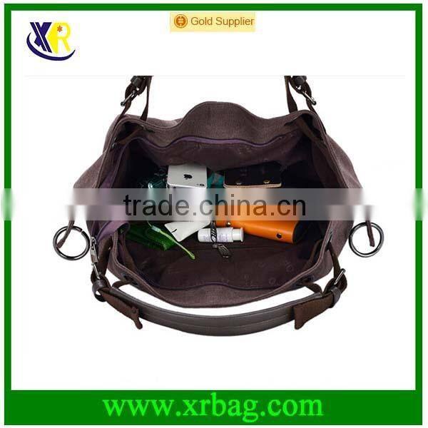 fashion washed canvas tote bag for women