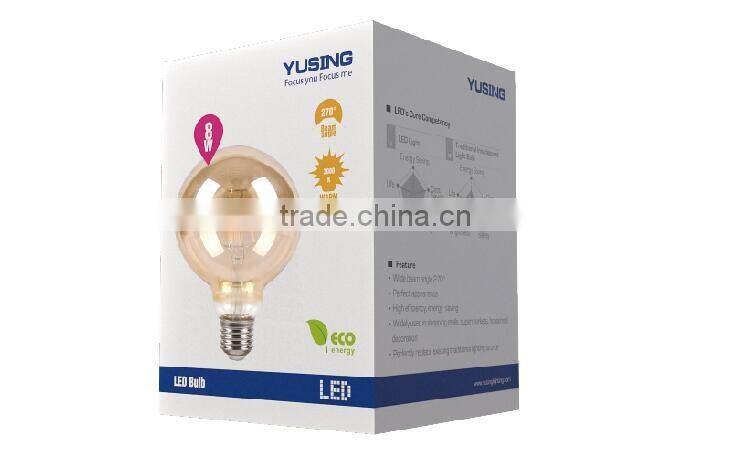 G95 Clear Ceramic Cover 360 Degree COB 4W Edison LED Bulb