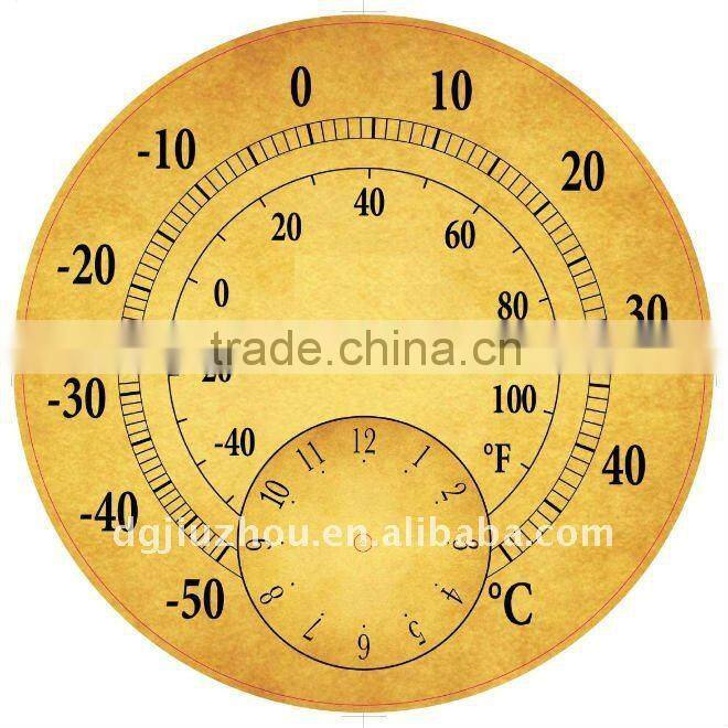 Single colour customized clock face with Arabic numerals