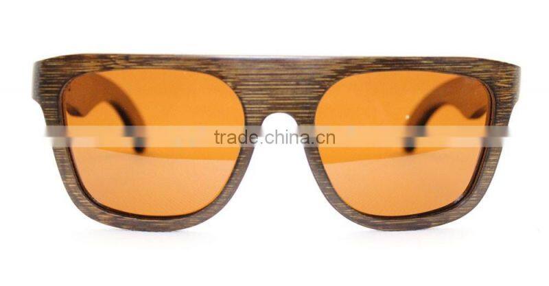 JM430 Brown Bamboo Polaroid Cat. 3 Hand Polished Sunglasses