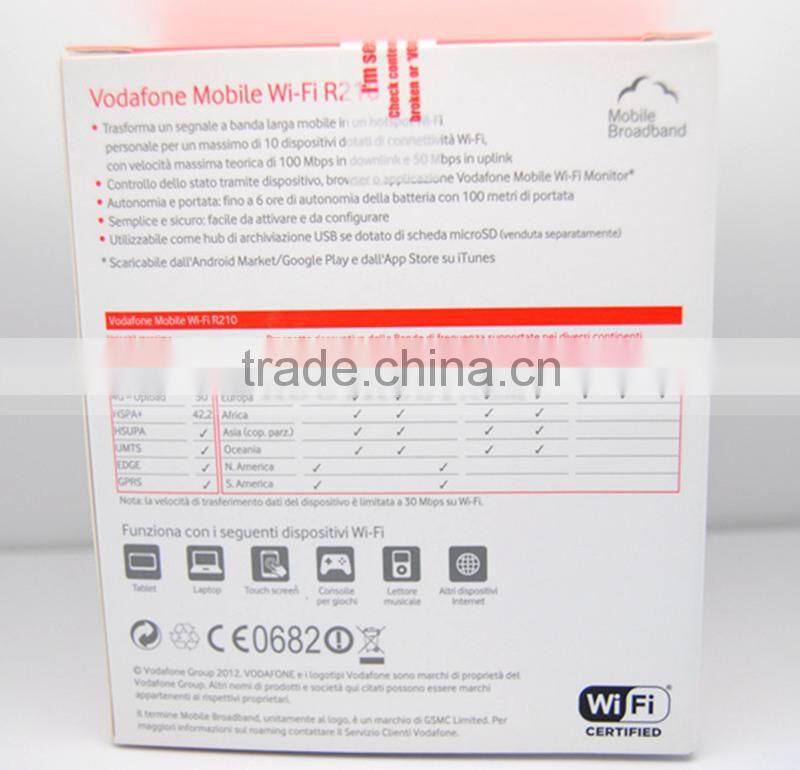 New Original Unlock LTE FDD 100Mbps Vodafone R210 4G wifi router