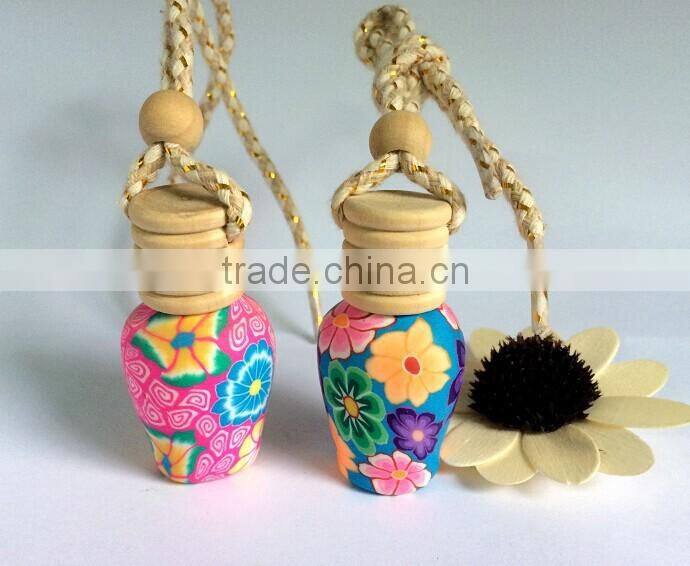 wooden cap car perfume bottle