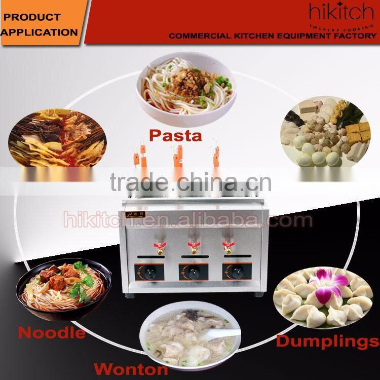 Counter top 6 baskets gas pasta cooking machine with taps Guangzhou manufacturer