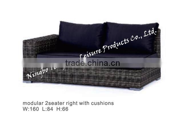 2016 New model style new design use hotel garden rattan sofa set