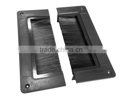 Data center plastic rectangle brush grommet