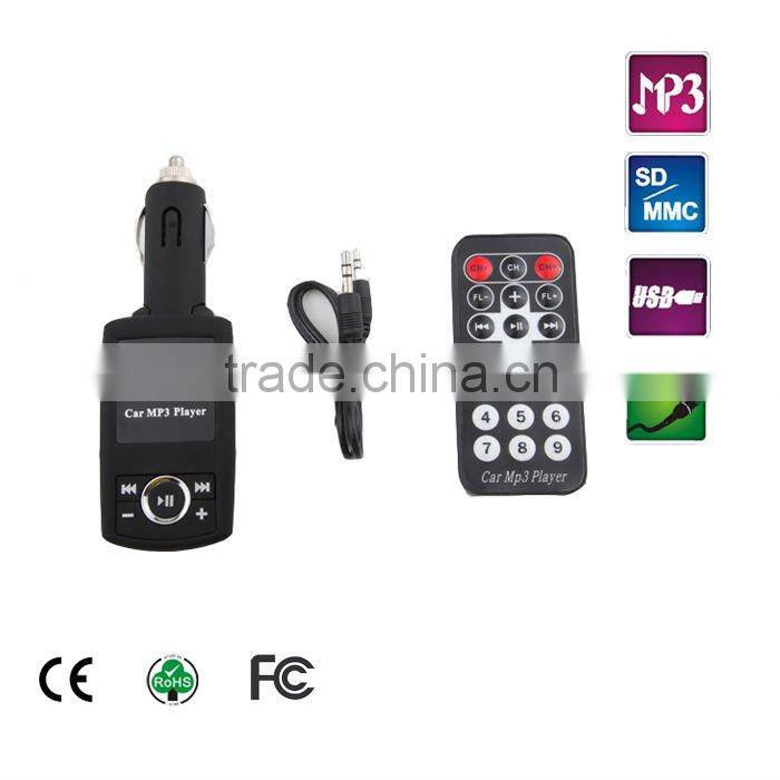 2016 Alibabba Hot sales Car mp3 player FM Transmitter with LCD display screen