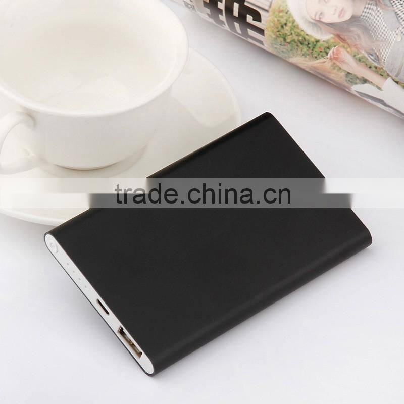 Metal skins 5000mah battery power bank for phone charger high quality powerbank